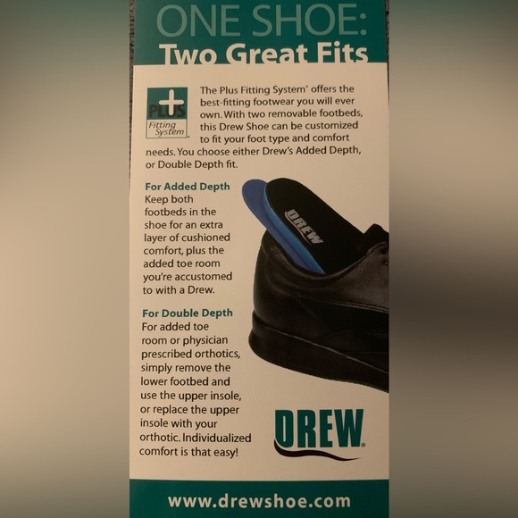 Seriously Comfortable Supportive BNIB Black Leather DREW Specialty Shoes Size 7 - Picture 11 of 11